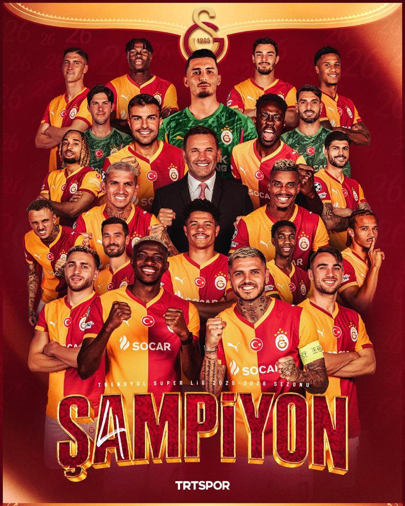 Galatasaray Şampiyonluğunu İlan Etti