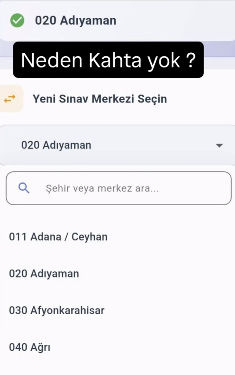 AÖF Sınavları İçin Kahta'da Öğrenci Tepkisi