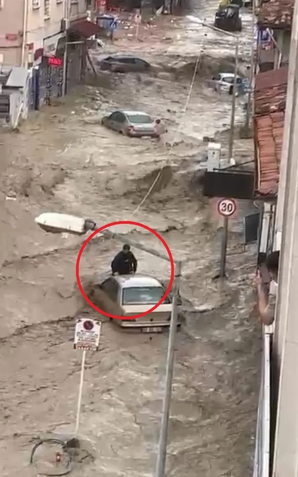 Samsun Havza'da Kuvvetli Sağanak Etkili Oldu