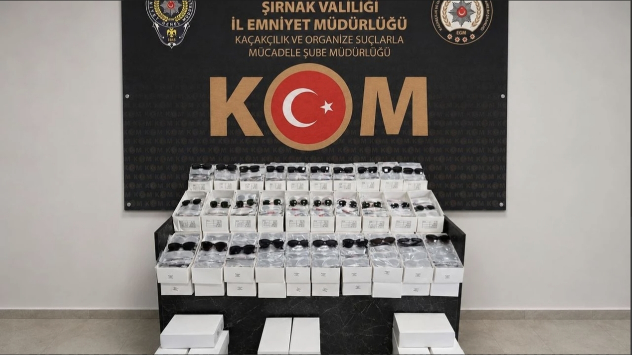 Şırnak'ta 5 Milyon TL Değerinde Kaçak Gözlük Ele Geçirildi
