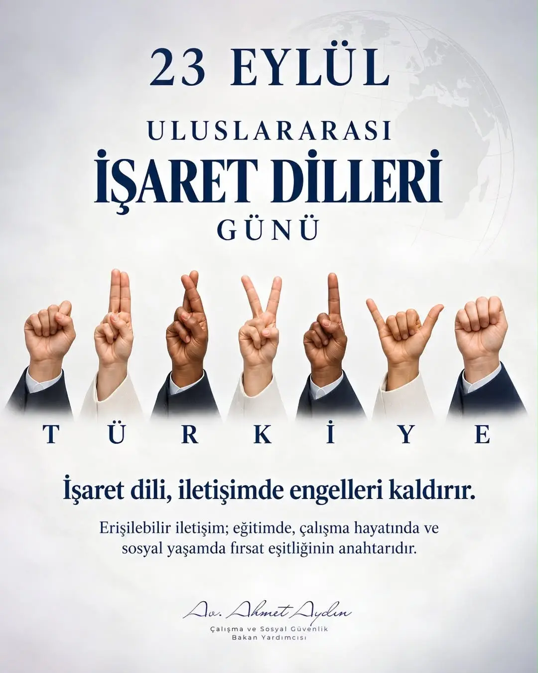 İşitme Engelliler için İşaret Dili ve Fırsat Eşitliği Çalışmaları