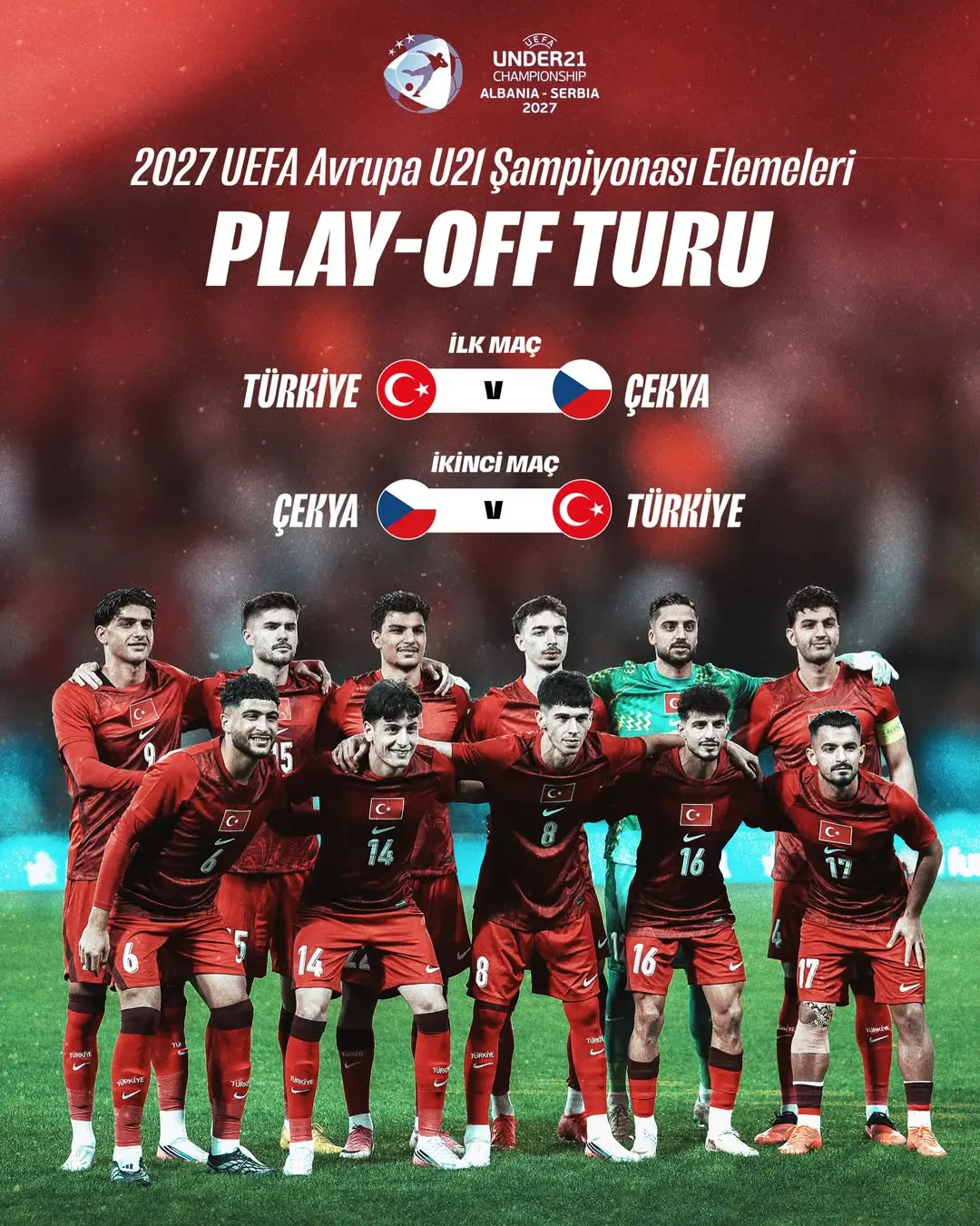 Ümit Millî Takımımızın 2027 UEFA Avrupa U21 Şampiyonası Elemeleri Play-Off Turu Rakibi Belli Oldu