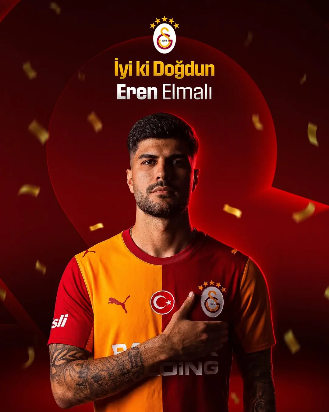 Galatasaray Futbolcusu Eren Elmalı'nın Doğum Günü Kutlandı