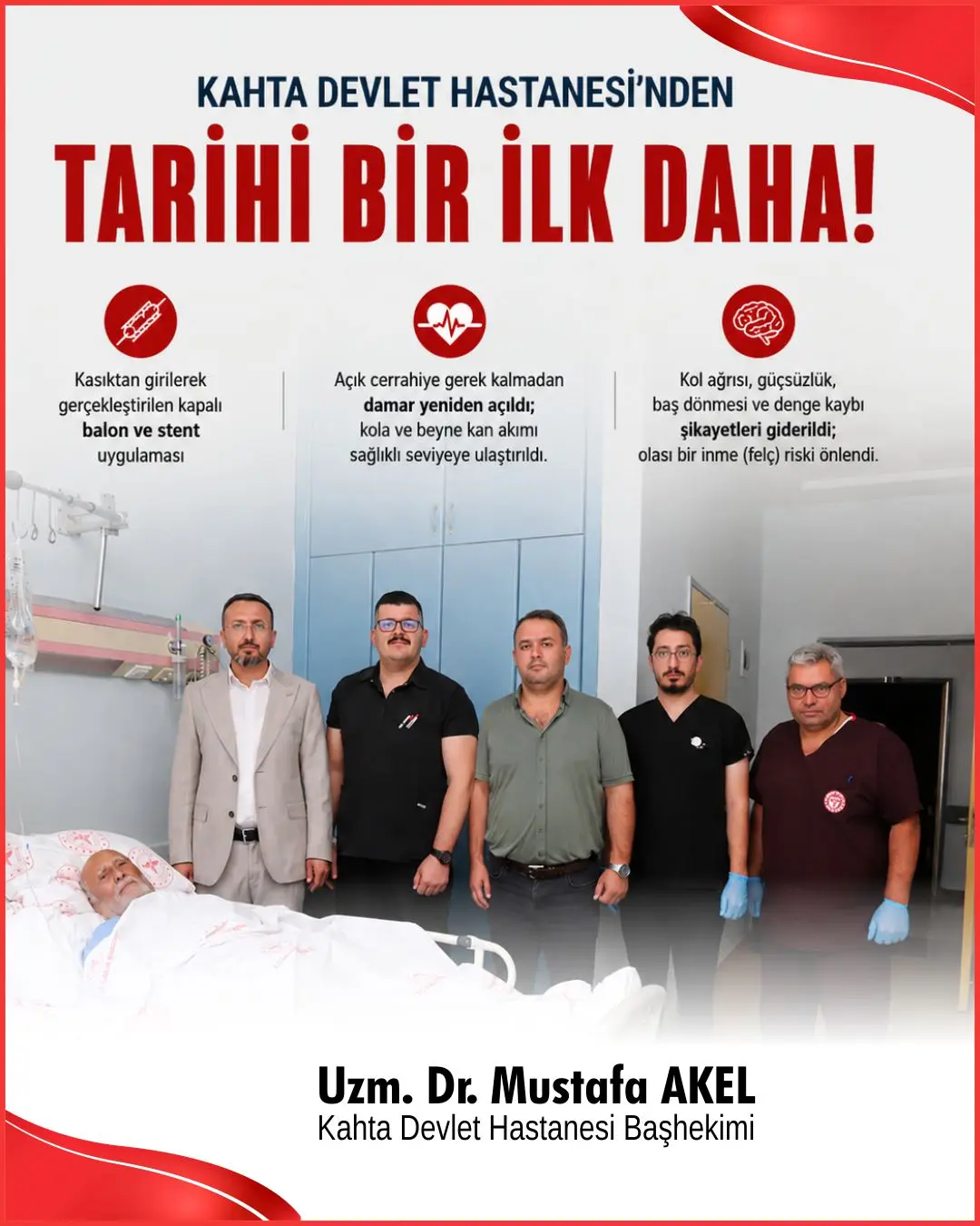 Kahta Devlet Hastanesi'nden Subklavyen Çalma Sendromu Tedavisinde Sağlıkta Bir İlk