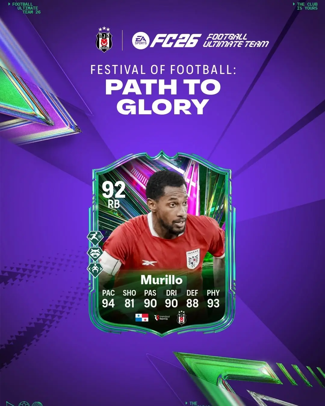 Amir Murillo, FC26 Ultimate Team'de Path to Glory Yolculuğuna Başlıyor!