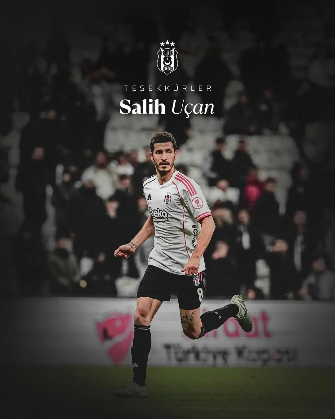 Beşiktaş JK, Salih Uçan'a Teşekkür Etti
