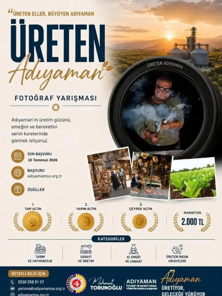 Adıyaman Ticaret ve Sanayi Odası Fotoğraf Yarışması Düzenliyor