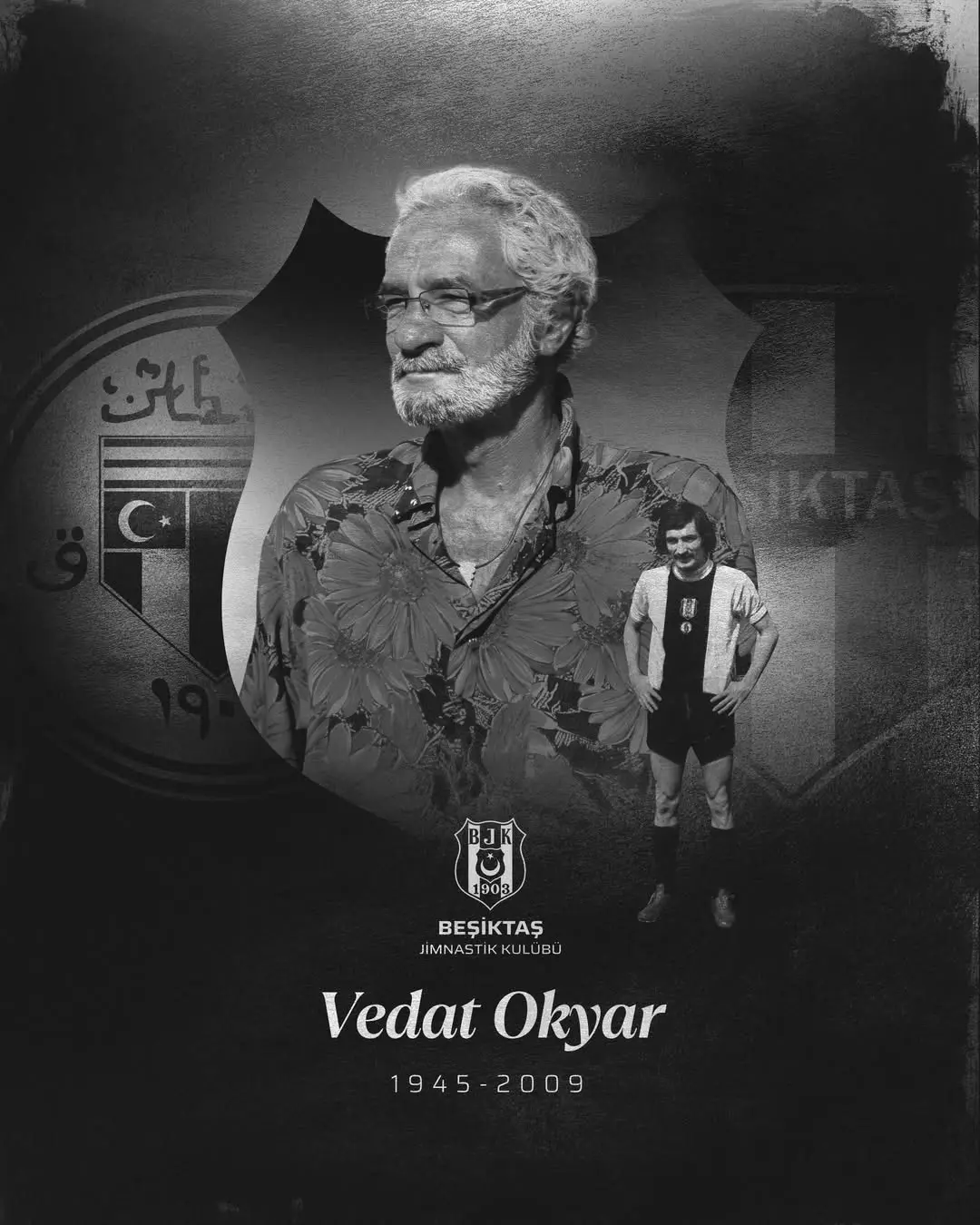Beşiktaş JK'tan Efsane Futbolcu Vedat Okyar'ı Anma