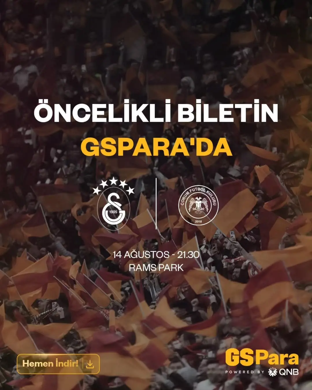 Galatasaray Maç Biletleri Satışta! RAMS Park'ta Yerini Ayırt