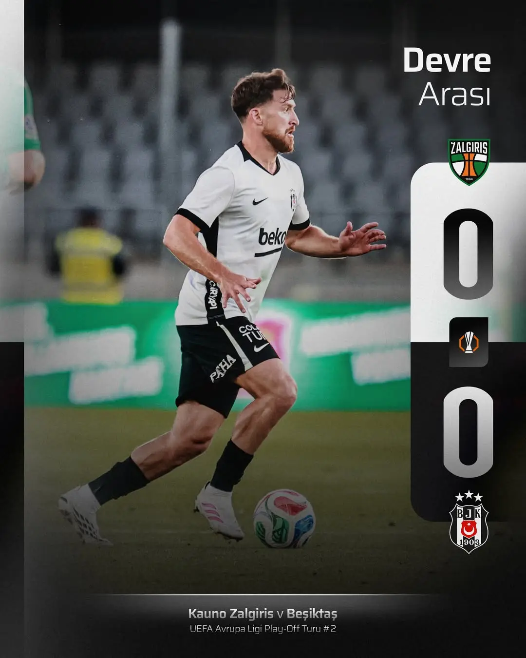 Beşiktaş'ın Karşılaşmada Berabere Kalması