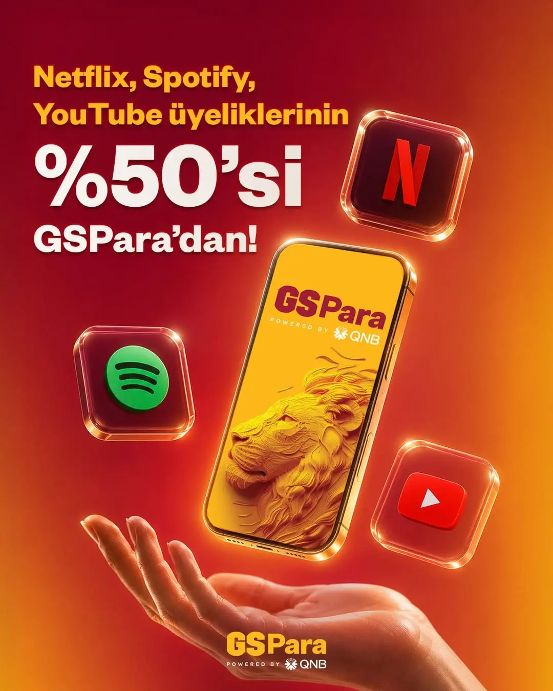 Galatasaray'ın GSPara Kampanyası: Dijital Eğlencenin %50'si Artık GSPara'dan!