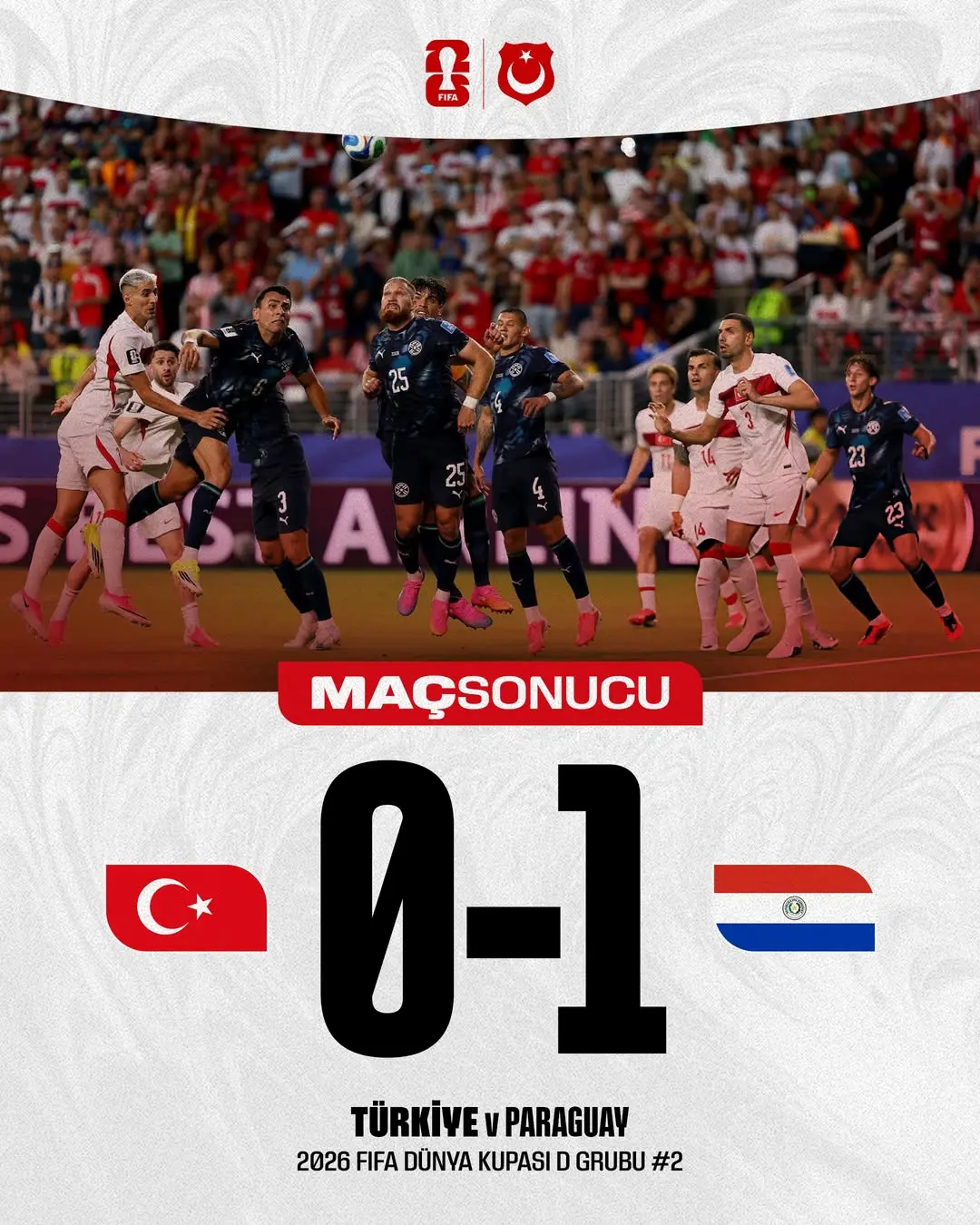 Beşiktaş JK FIFA Dünya Kupası Grup D Maç Sonucu