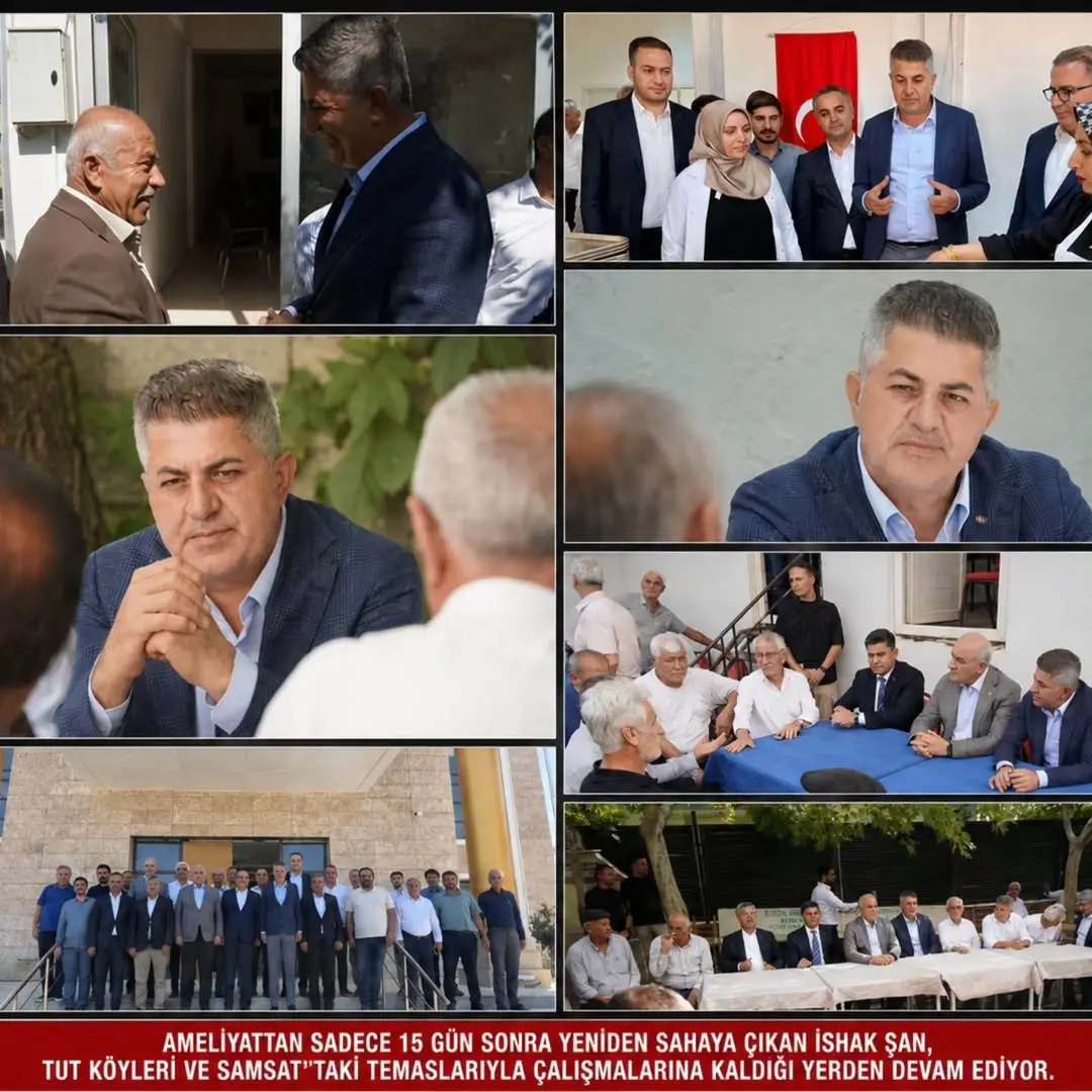 TBMM Başkanlık Divan Katip Üyesi İshak Şan Ameliyat Sonrası Sahada