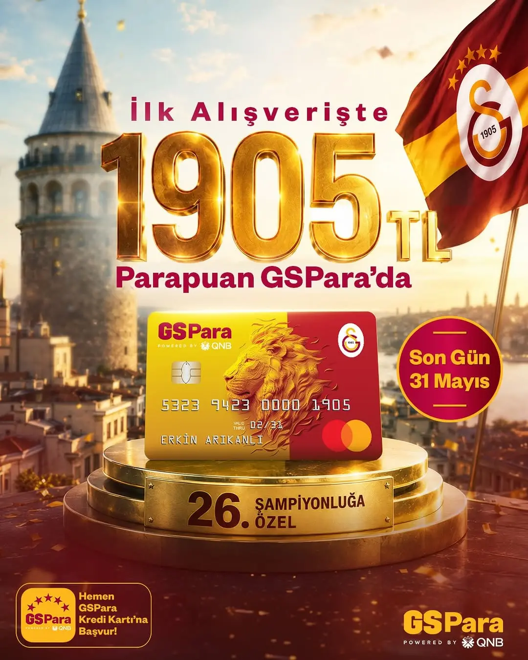 Galatasaray'ın 26. Şampiyonluğunu Kutladığı GSPara Kampanyası
