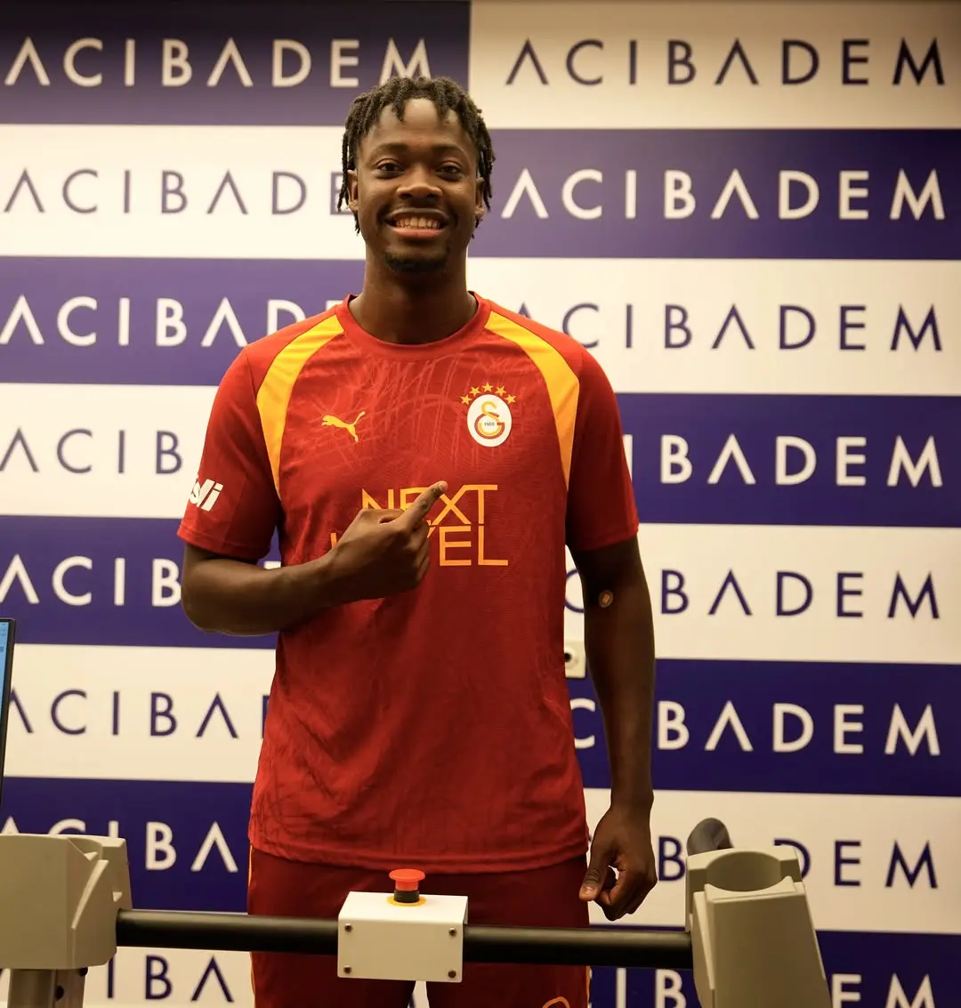 Galatasaray'ın Yeni Transferi El Chadaille Bitshiabu, Acıbadem Sağlık Sponsorluğunda Sağlık Kontrolünden Geçti