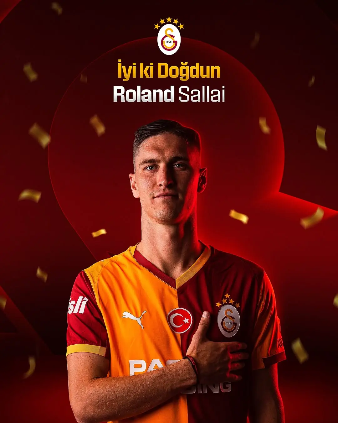 Galatasaray Spor Kulübü'nden Roland Sallai'ye Doğum Günü Kutlaması