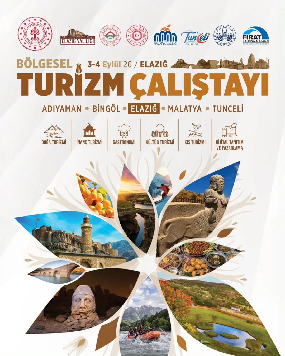 Kültür ve Turizm Bakanlığı'nın Koordinasyonunda Elazığ'da Bölgesel Turizm Çalıştayı Düzenlenecek