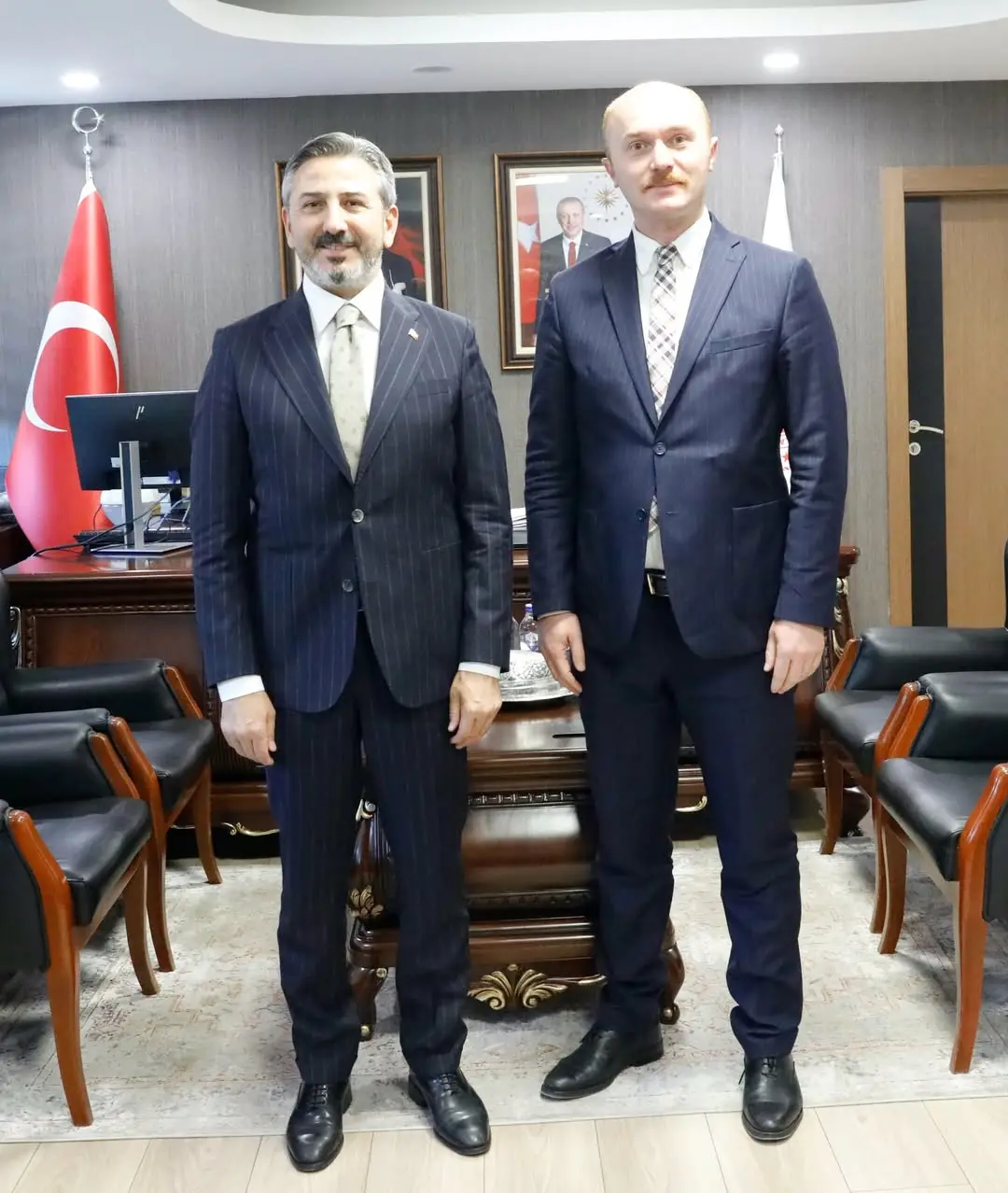 Çalışma ve Sosyal Güvenlik Bakan Yardımcısı Ahmet Aydın, Adıyaman Vali Yardımcısı Nurettin Yavuz'u Bakanlıkta Ağırladı