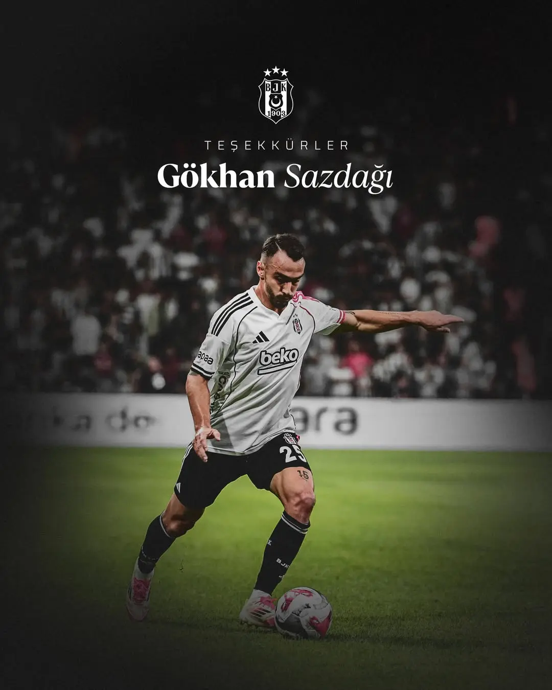 Beşiktaş JK Resmi Instagram Hesabı'ndan Resmi Açıklama | Gökhan Sazdağı Transferi