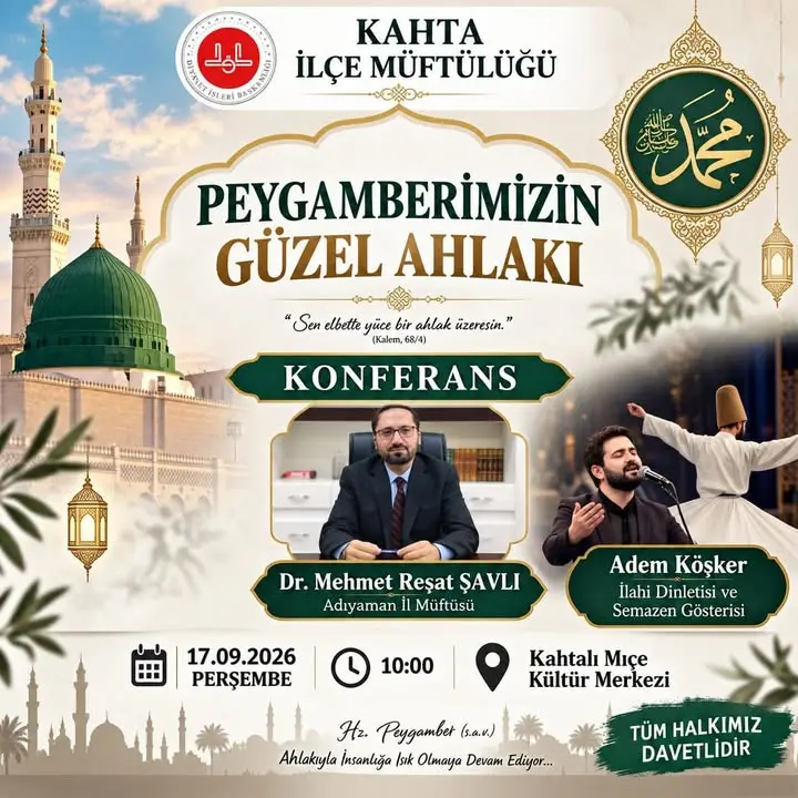Kahta Müftülüğü'nden Duyarlılık Mesajı