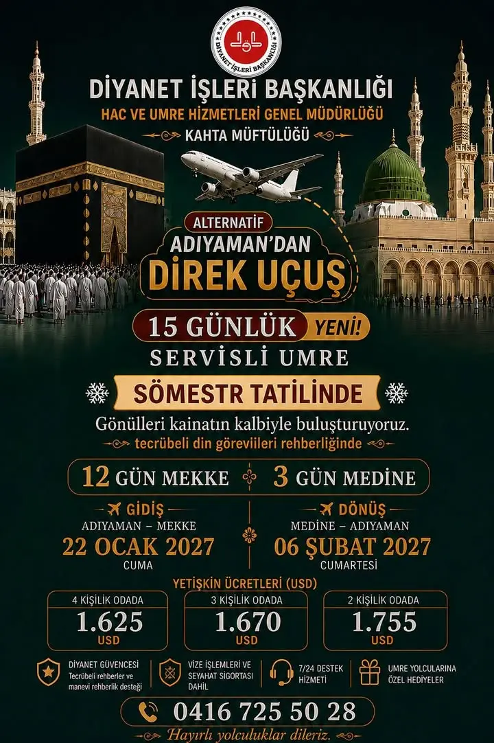 Kahta Müftülüğü'nden İlginç Paylaşım