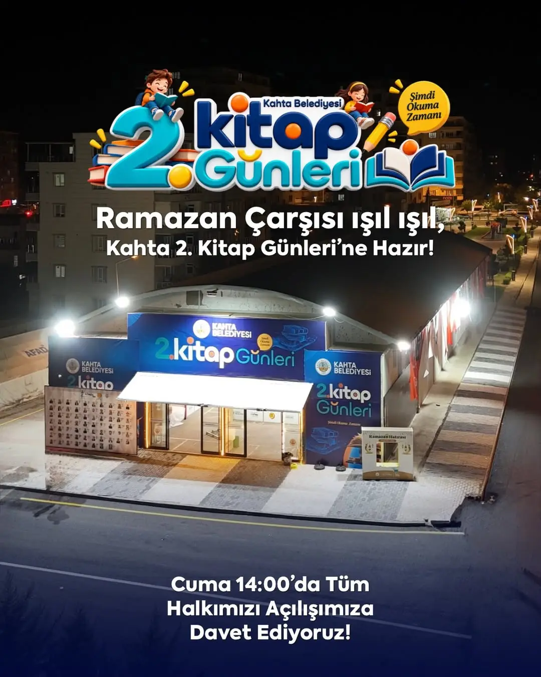 Kahta 2. Kitap Günleri'ne Ev Sahipliği Yapan Ramazan Çarşısı Hazır!