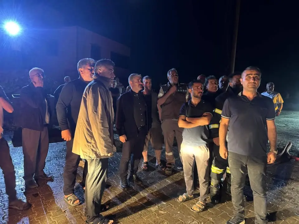 Besni Belediyesi'nin 4.Etap TOKİ'deki Yangın İncelemesi