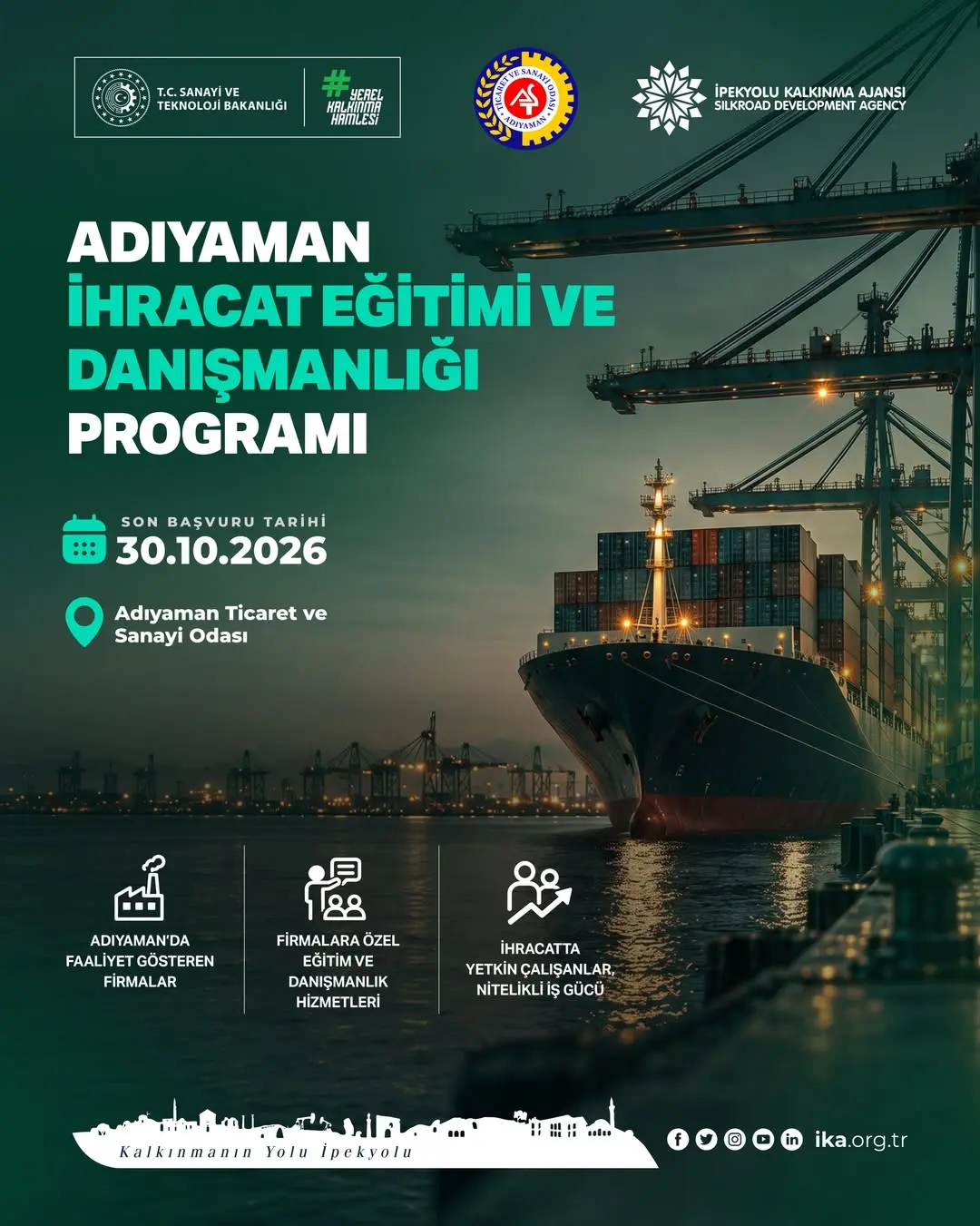 Adıyamanlı Firmaların İhracat Kapasitesini Güçlendiriyoruz