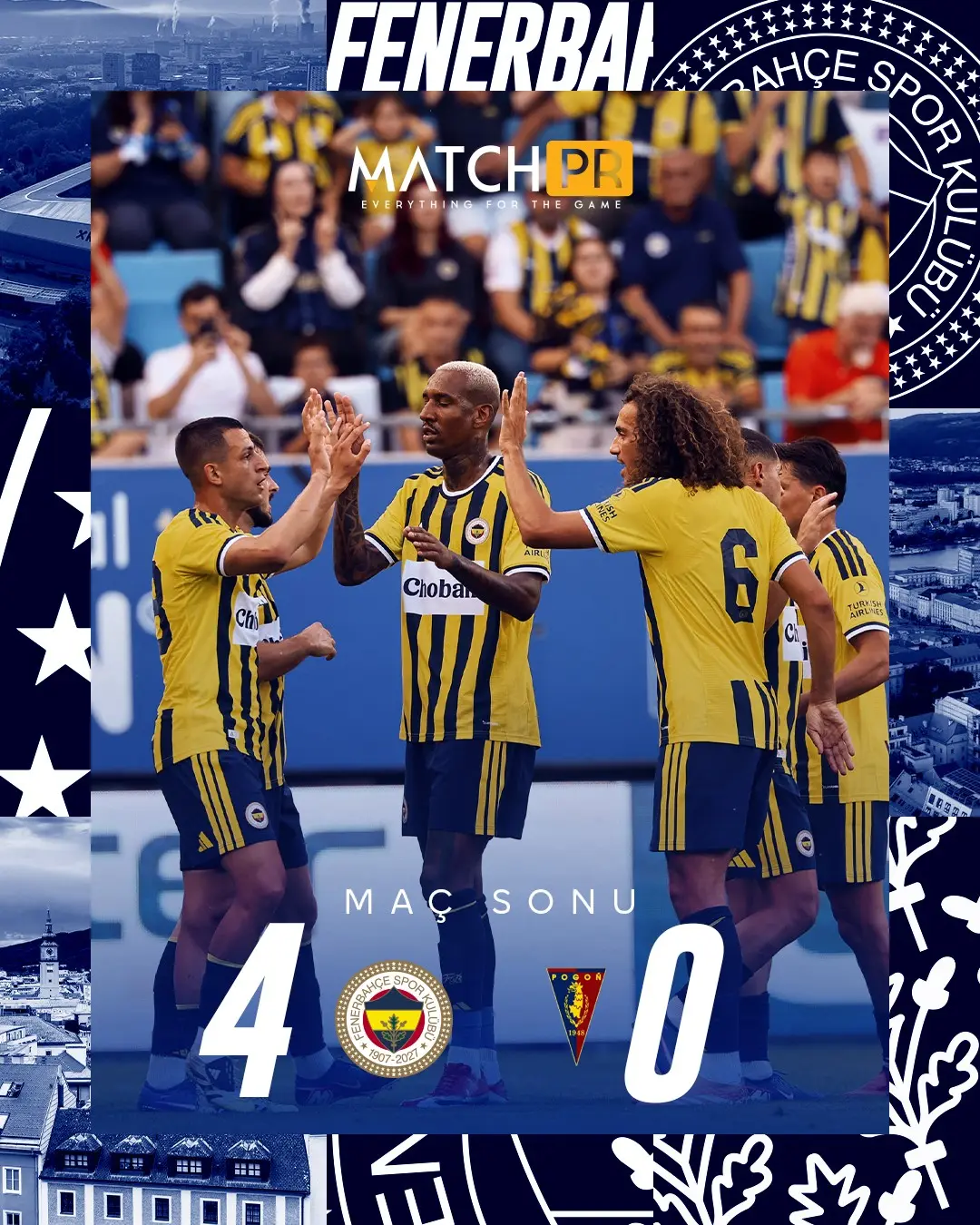 Fenerbahçe, Avusturya Kampında Pogon Szczecin'i 4-0 Mağlup Etti