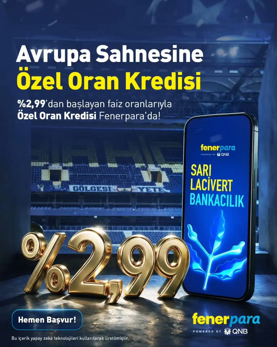 Fenerbahçe'den Şampiyonlar Ligi İlk Maçına Özel Finans Fırsatı!