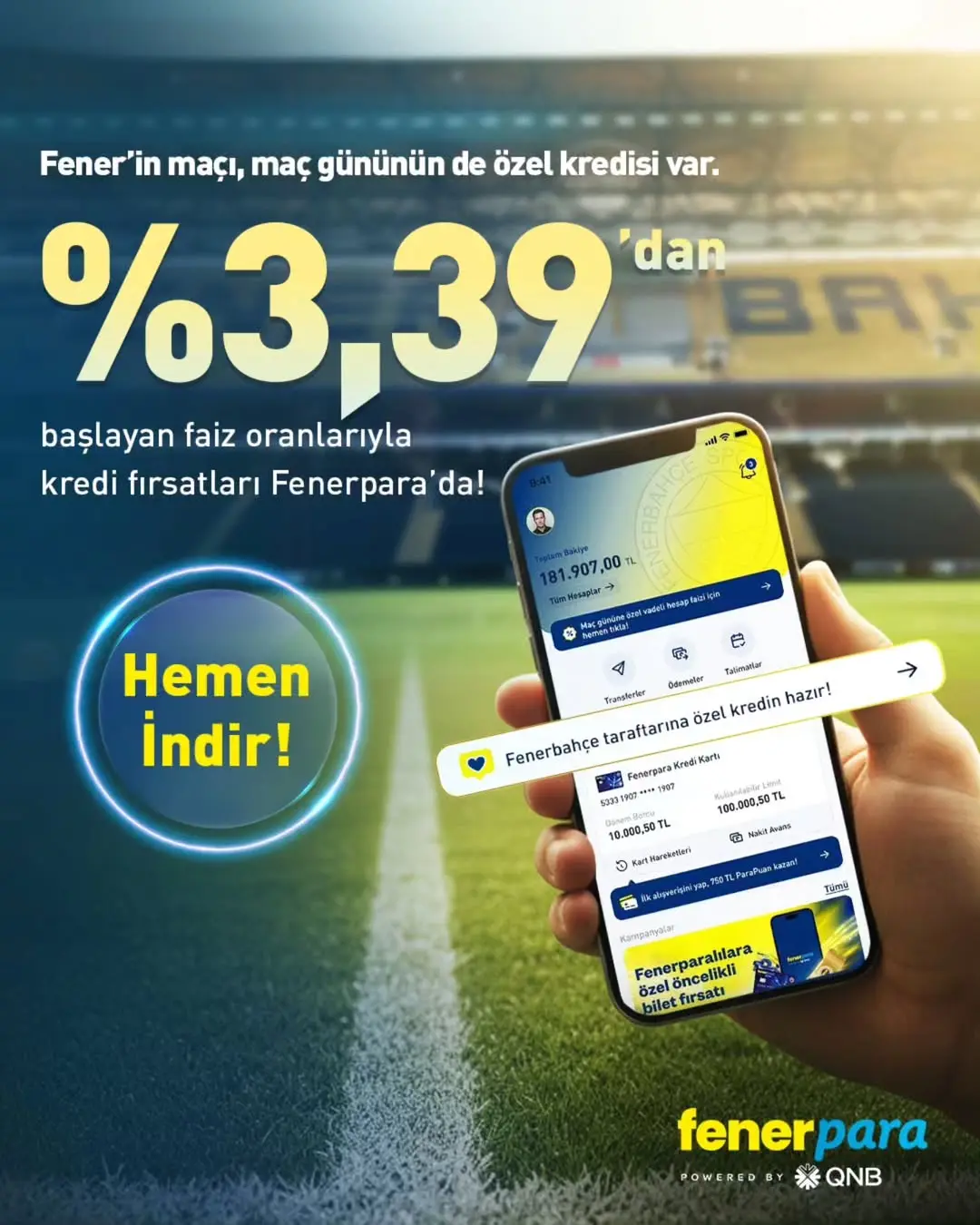 Fenerbahçe'nin Maç Gününe Özel Fenerpara Kampanyası!