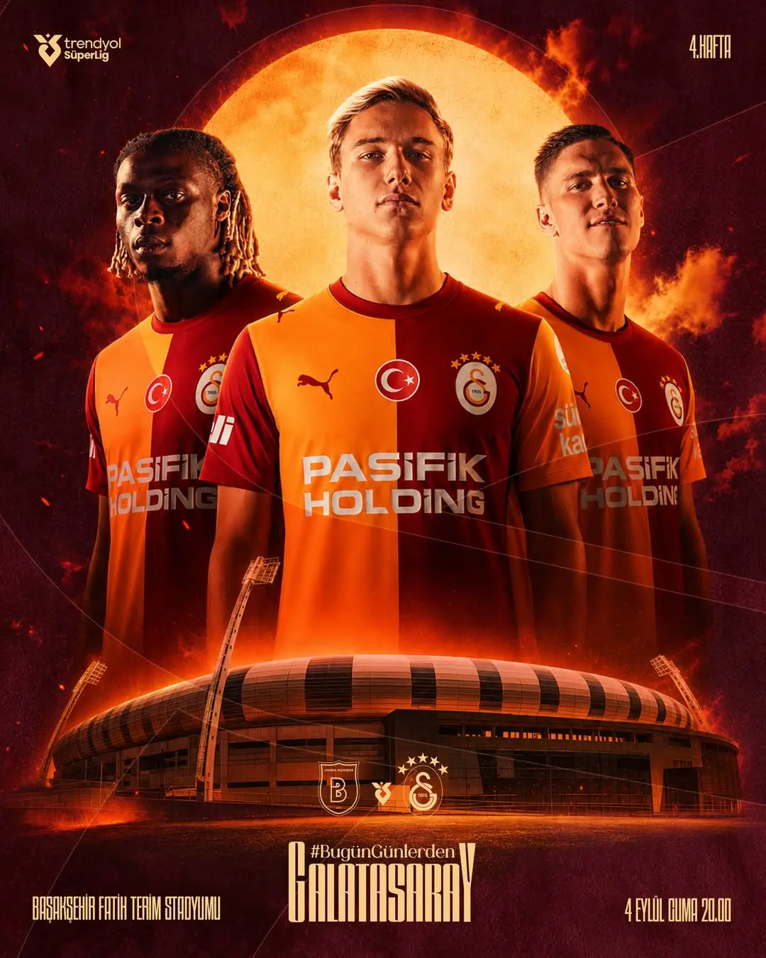 Galatasaray, Trendyol Süper Lig'de Başakşehir FK ile Karşılaşacak
