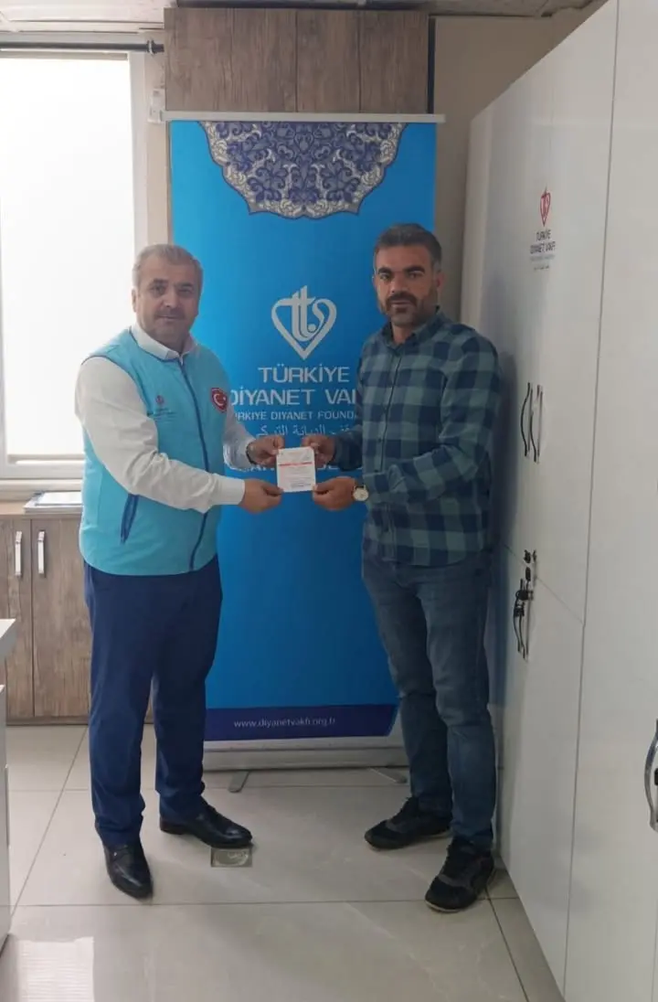 Kahta Müftülüğü'nden Türkiye Diyanet Vakfı'na Kurban Bağışı