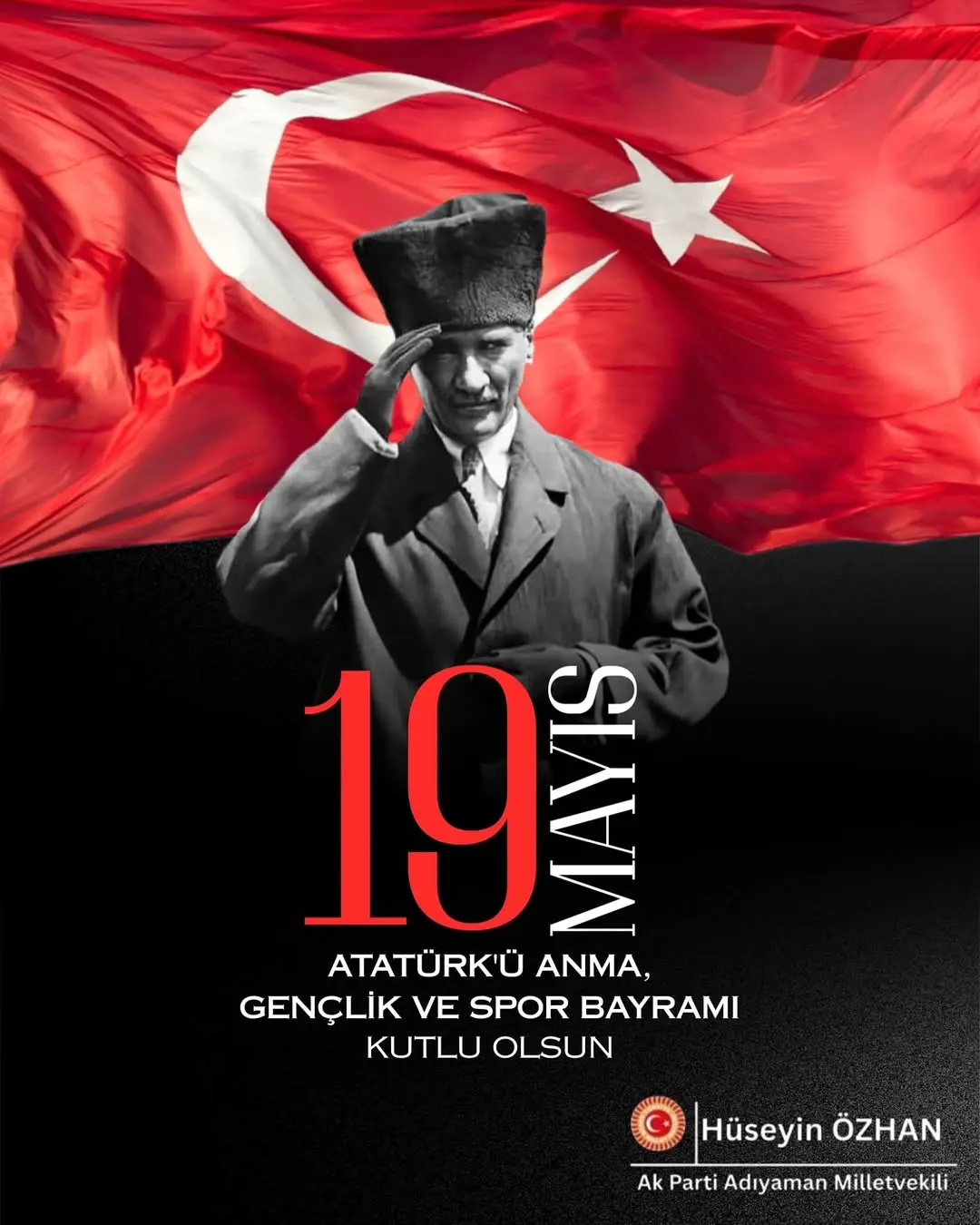 19 Mayıs Atatürk’ü Anma, Gençlik ve Spor Bayramı’mız kutlu olsun!