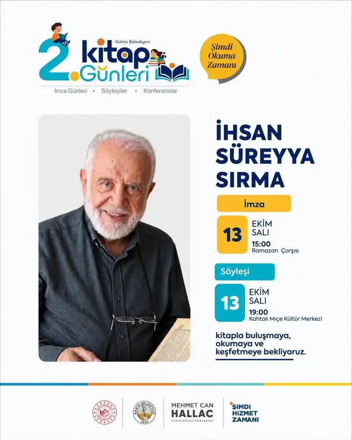 İhsan Süreyya Sırma, Kahta’da Okurlarıyla Buluşuyor!