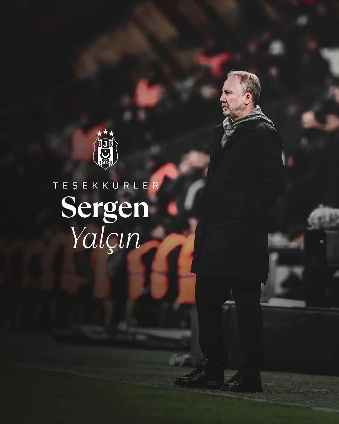 Beşiktaş Teknik Direktörü Sergen Yalçın ile Yollarını Ayırdı