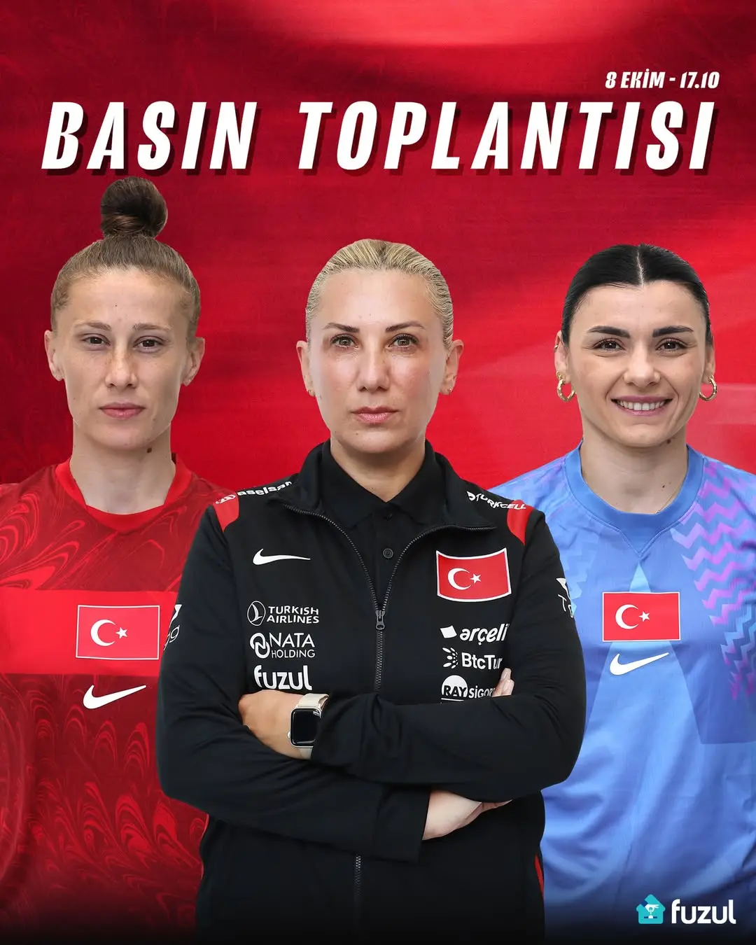 Kadın A Millî Takım Teknik Direktörü Necla Güngör Kıragası ve Millî Futbolcularımız Basın Toplantısı Düzenleyecek