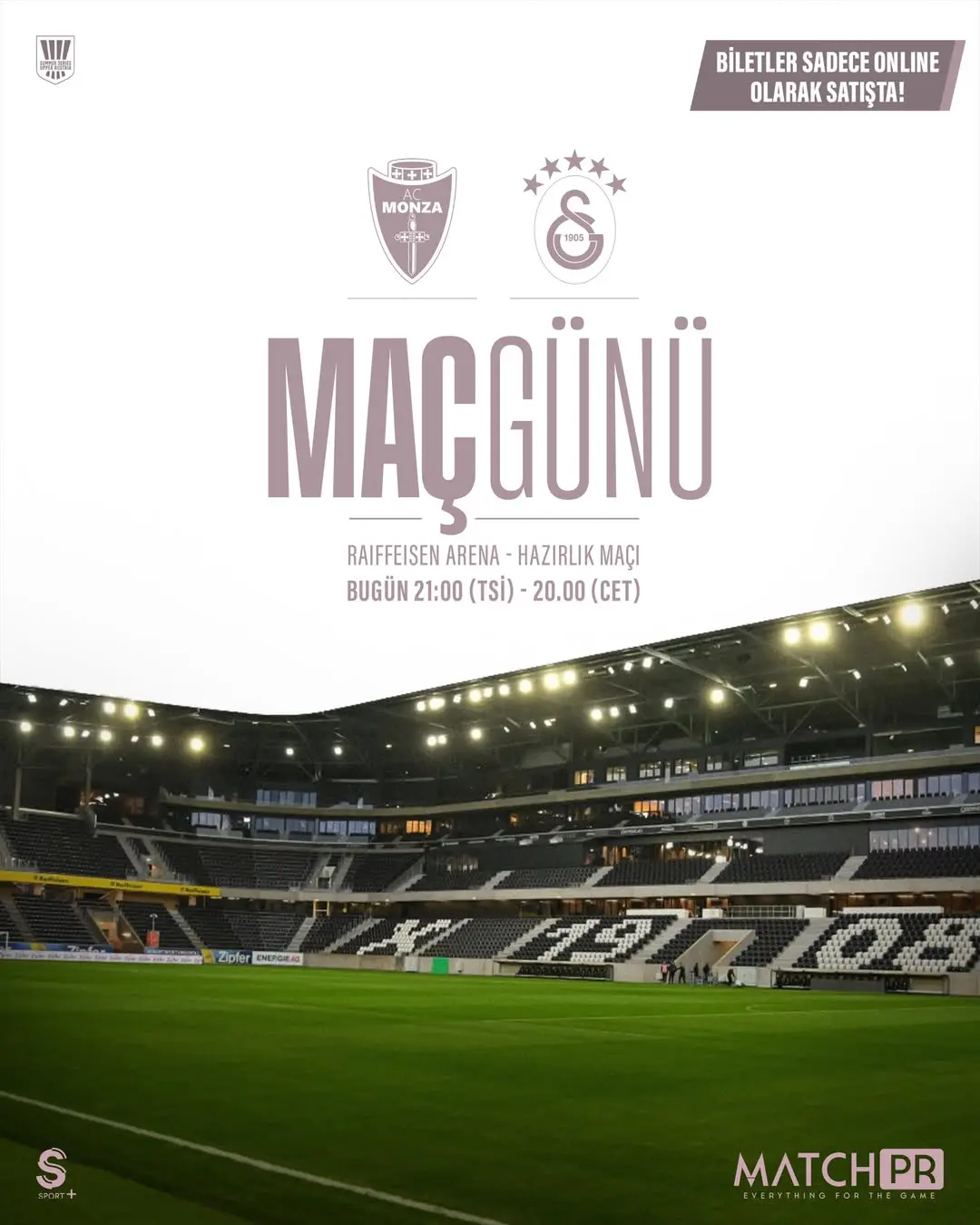 Galatasaray, AC Monza Hazırlık Maçı Bilet Satışları Devam Ediyor