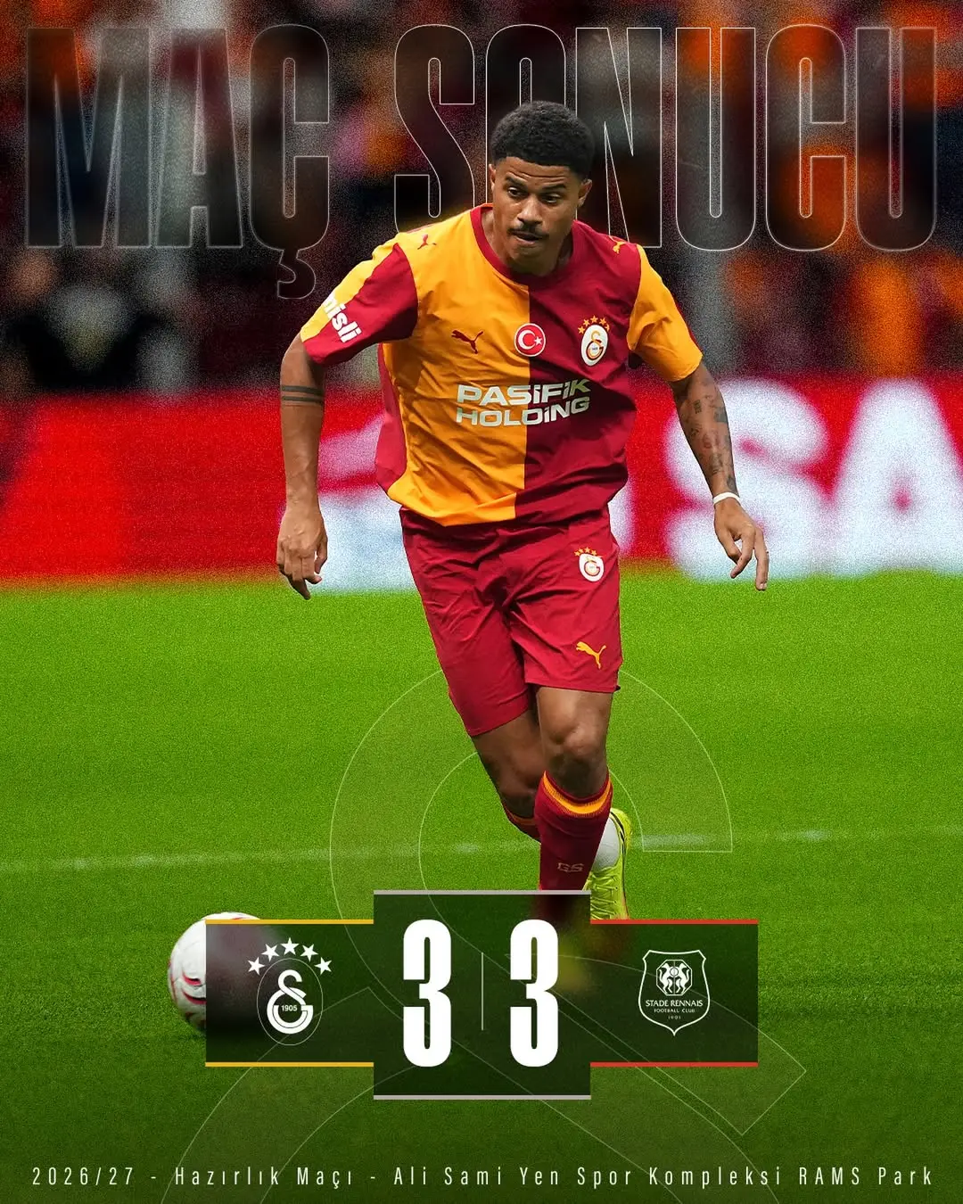 Galatasaray Hazırlık Maçında Stade Rennais FC ile Berabere Kaldı