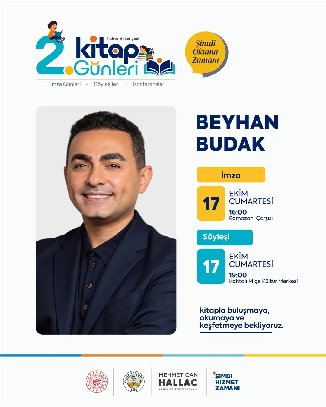 Kahta 2. Kitap Günleri'nde Beyhan Budak Okurlarıyla Buluşacak