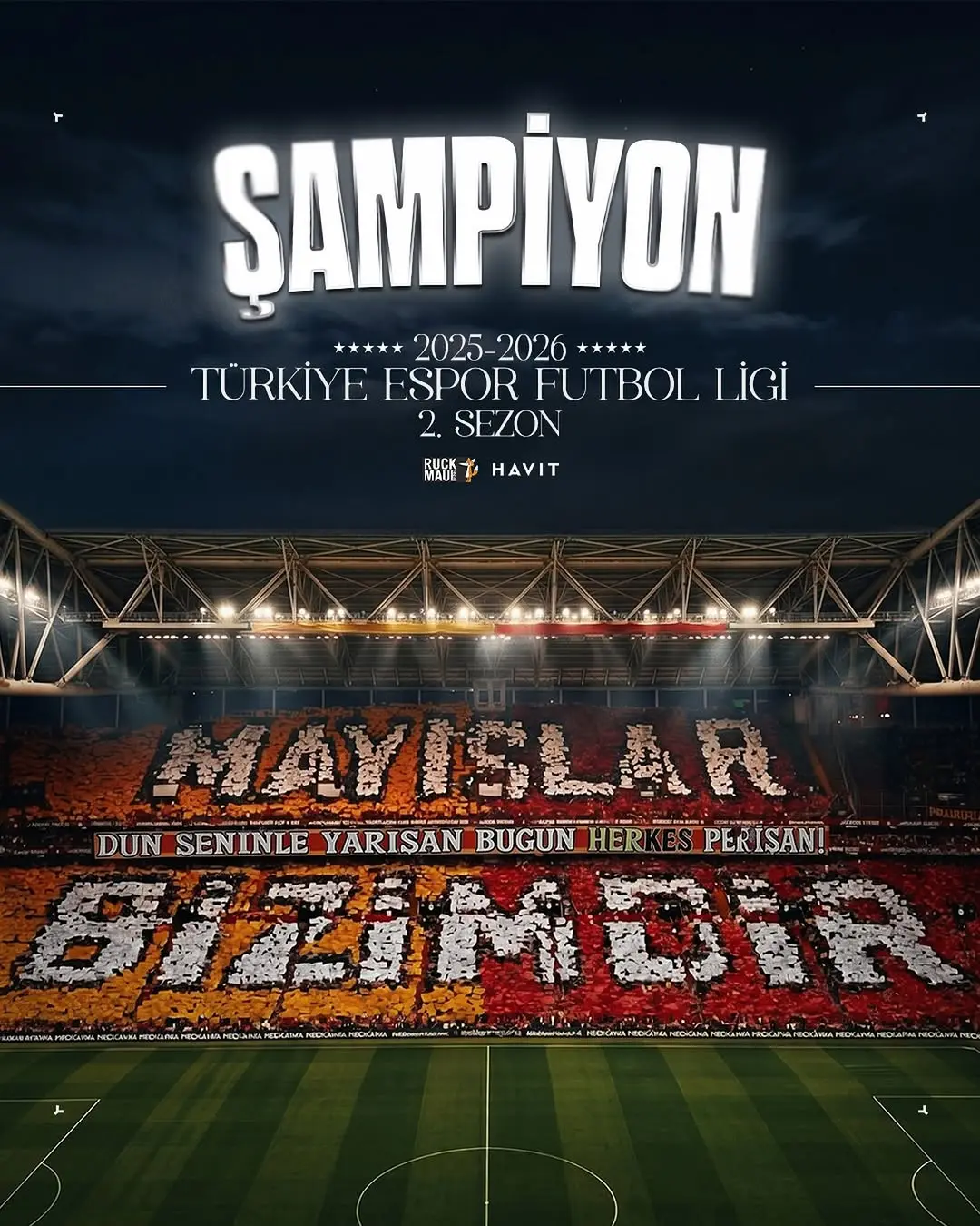 Galatasaray Espor Takımı 2025-2026 Sezonunu Şampiyon Olarak Tamamladı