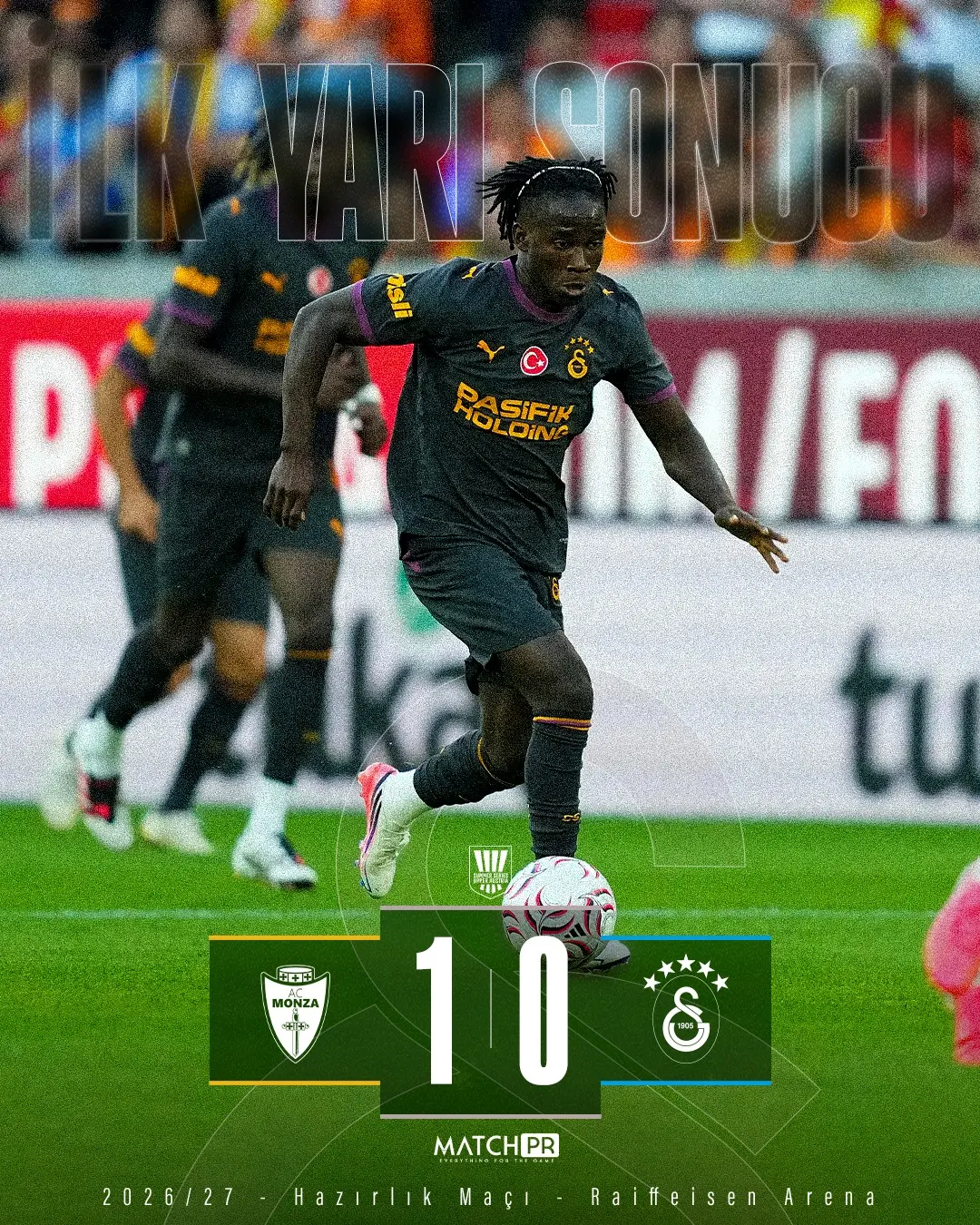 Galatasaray Hazırlık Maçında AC Monza'ya 1-0 Mağlup Oldu