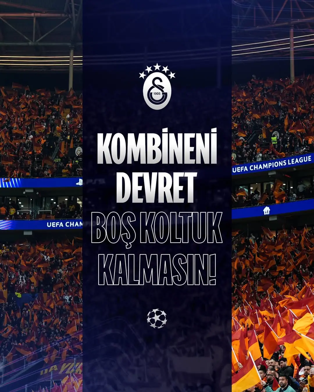 Galatasaray, FC Barcelona Maçı İçin Taraftarları Tribünde Bir Araya Getiriyor