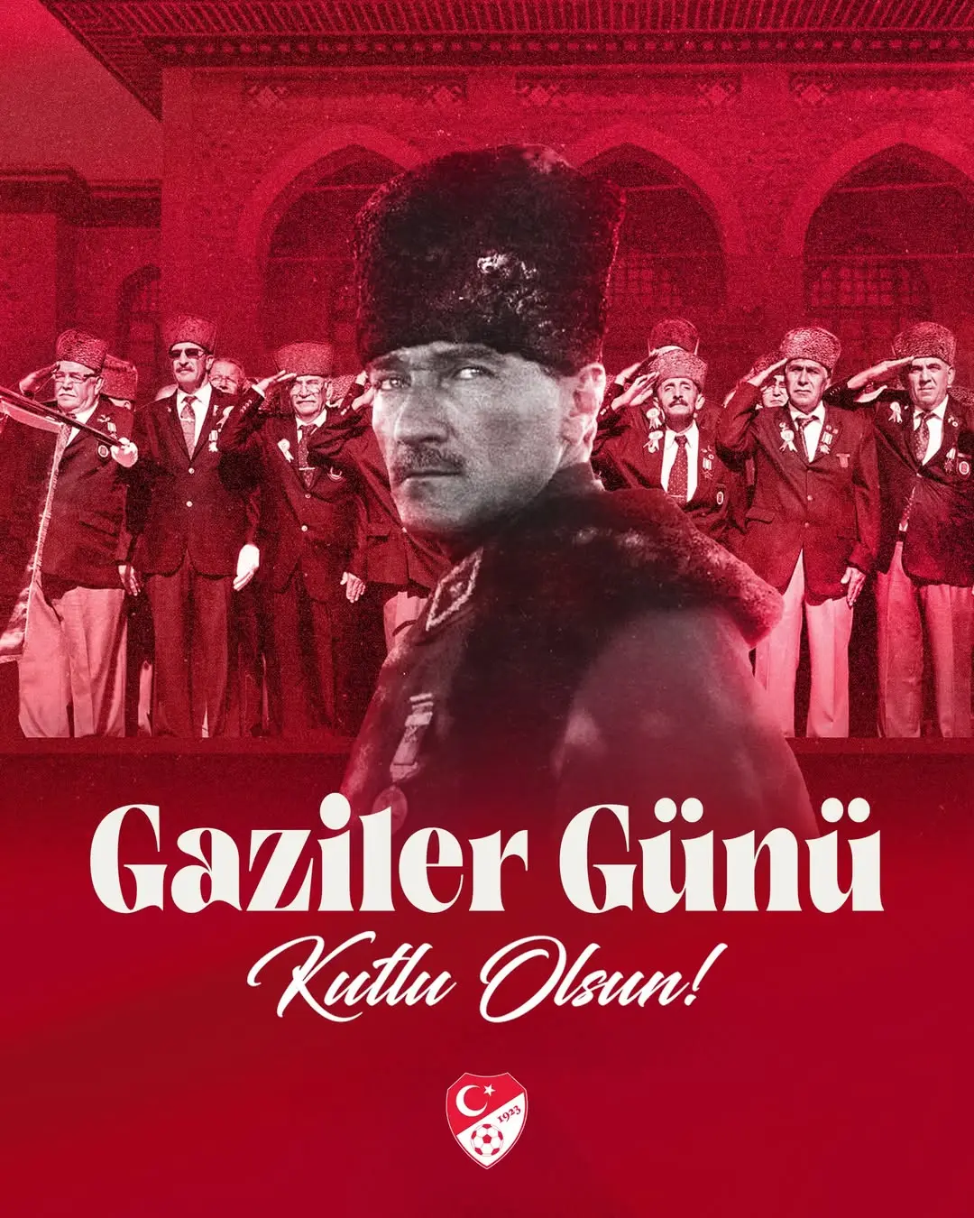 Millî Futbol Takımları İnstegram Hesabı'ndan Gaziler Günü Kutlaması