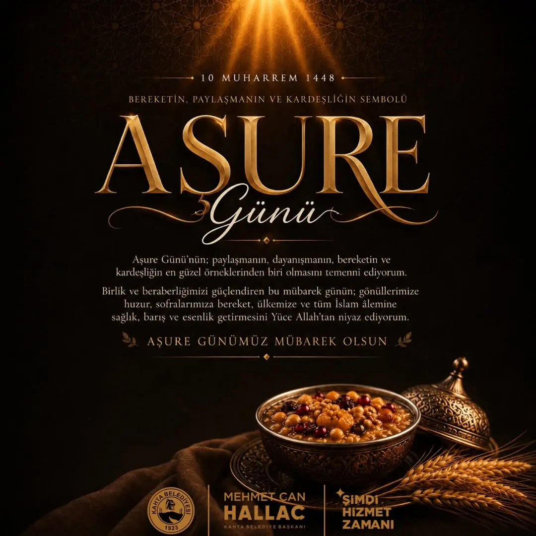 Kahta Belediye Başkanı Mehmet Can Hallaç'tan Aşure Günü Mesajı