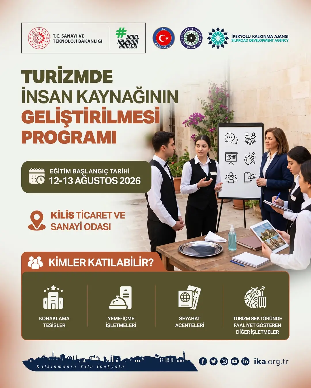Kilis'te Turizm İçin İnsan Kaynağı Geliştirme Programı Düzenlenecek