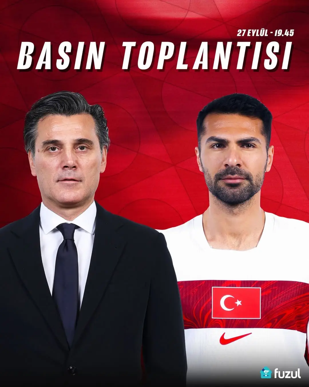 A Millî Takım Teknik Direktörü Vincenzo Montella ve Zeki Çelik Basın Toplantısı Instagram Canlı Yayını