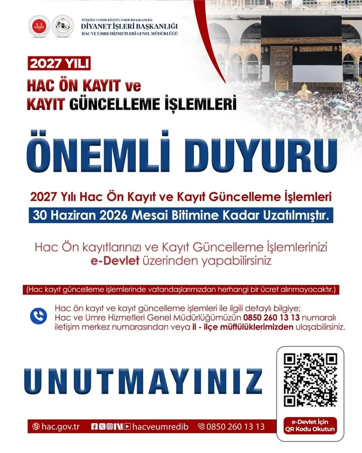 Kahta Müftülüğü'nden Önemli Açıklama
