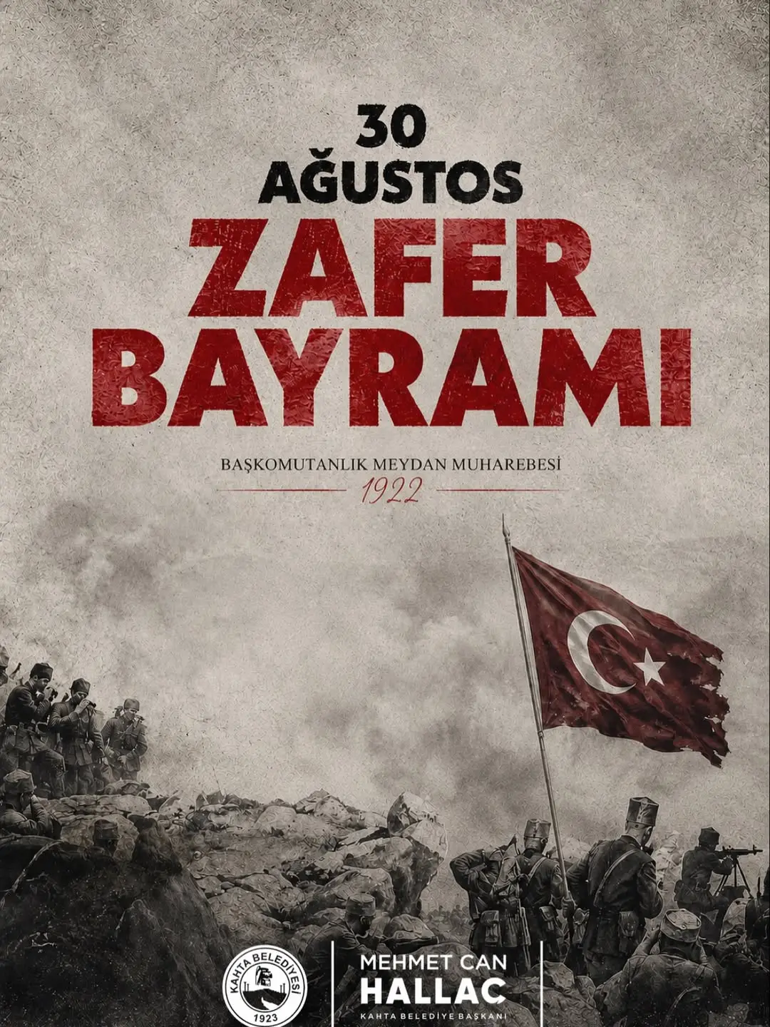 Kahta Belediye Başkanı Mehmet Can Hallaç'tan 30 Ağustos Zafer Bayramı Paylaşımı