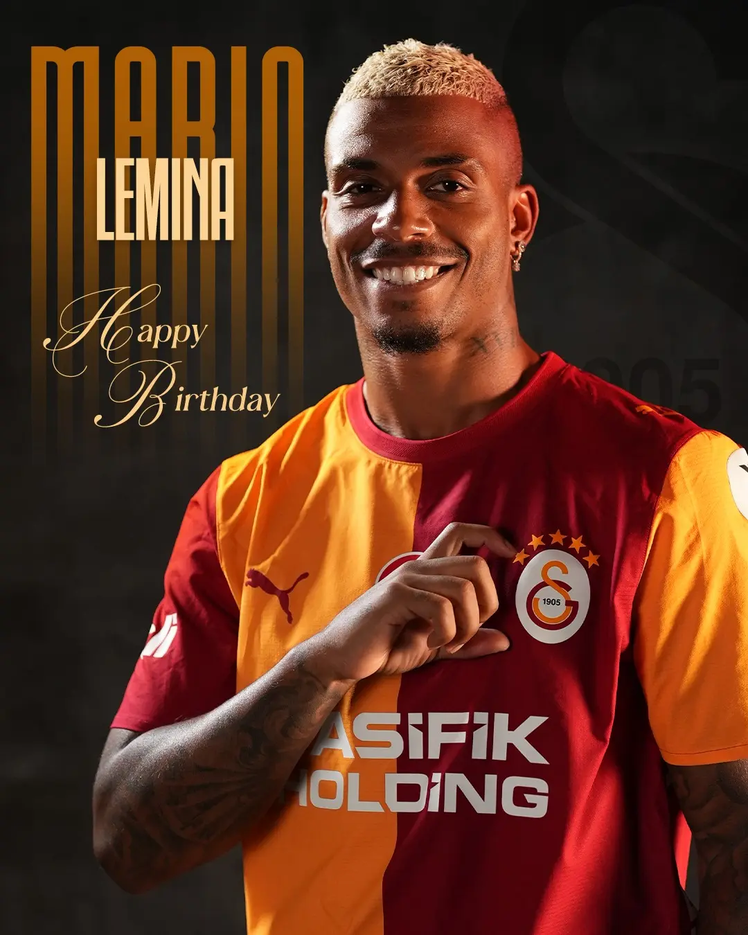 Galatasaray Futbolcusu Mario Lemina'nın Doğum Günü Kutlandı